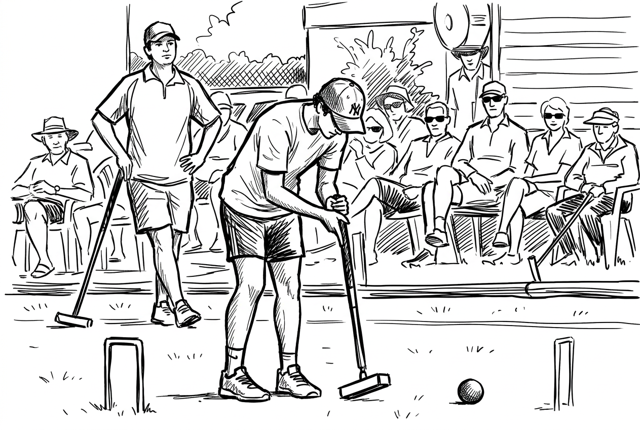 Competitive croquet illustration